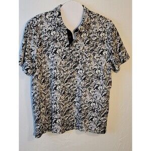 Perry Ellis Polo Pima Cotton XXL Black White Mocha Super Soft EUC